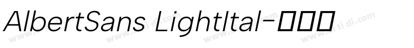 AlbertSans LightItal字体转换 AlbertSans LightItal字体转换